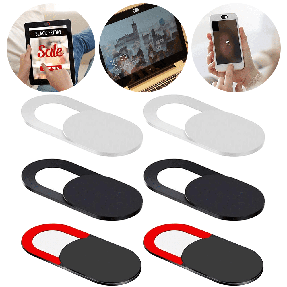 6Pcs Laptop & Phone Camera Cover Slide, Privacy Blocker, Ultra Thin, Easy  to Install - Walmart.com