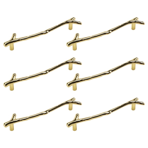 6Pcs Large Vintage Tree Twig Branch Cabinet Knobs Pulls Handles,Zinc Alloy Drawer Pull Handle For Farmhouse Cabin Mountain House Kitchen Cupboard Wardrobe - style:style2;
