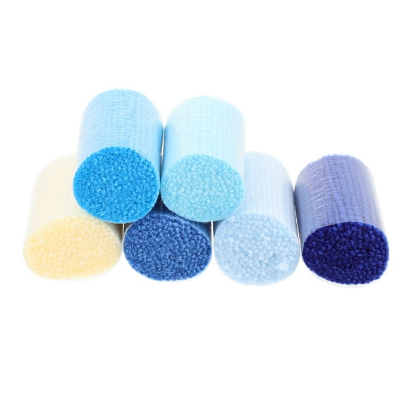 6Pcs Latch Hook Yarn DIY Rug Yarn Decorative Latch Hook Yarn Carpet Embroidery Supply