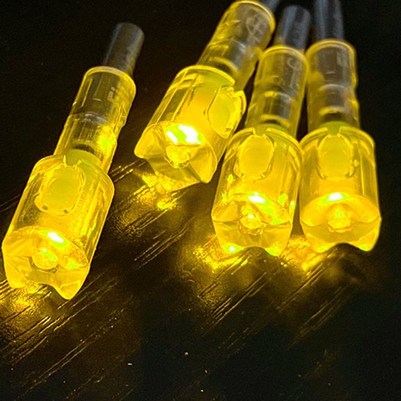 6Pcs Led Automatically Illuminating Tails, Suitable For Internal Diameter 6.4Mm Carbon Mixed Arrow Shafts, Piston - Driven High - Visibility Lighted Arrow Tails With Long