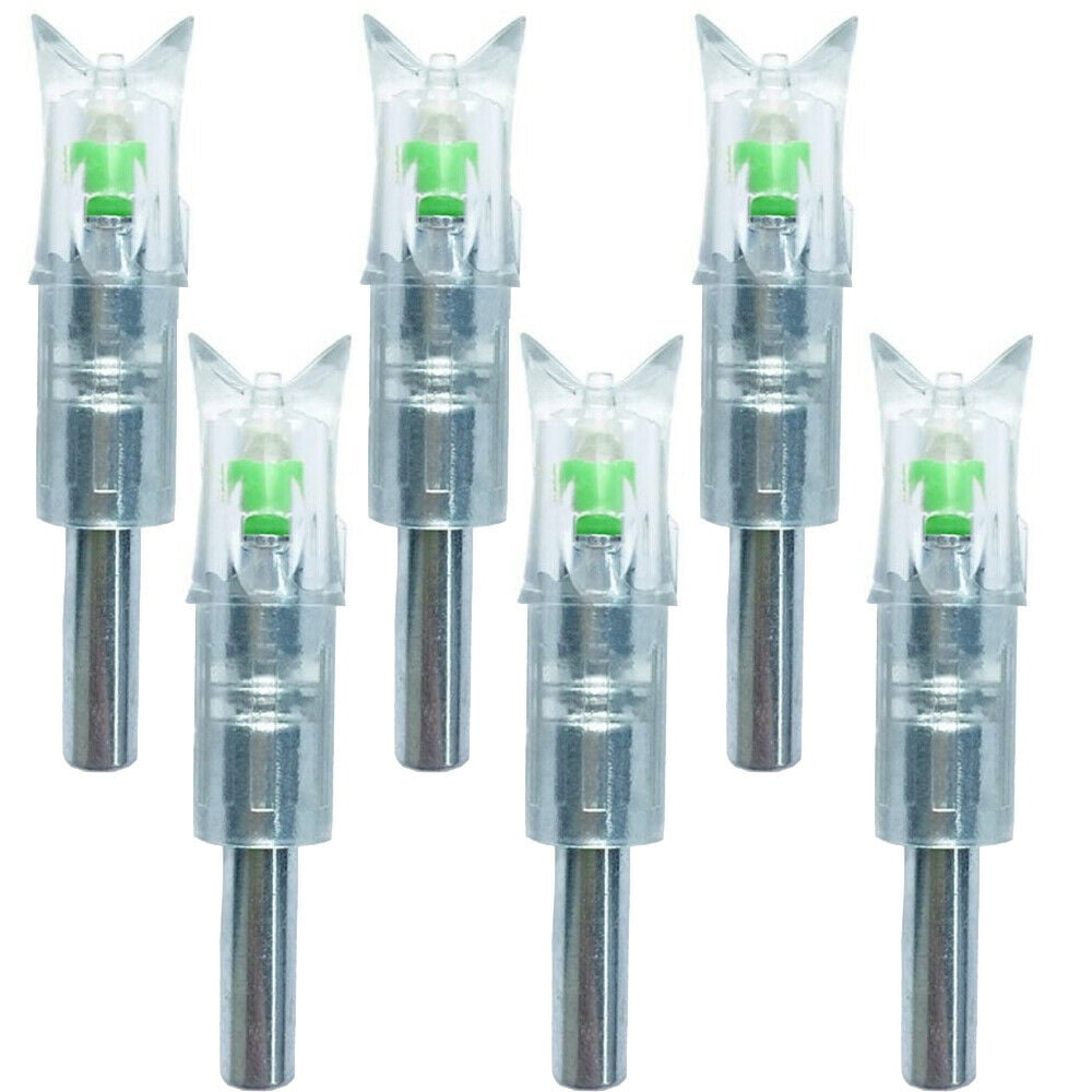 6Pcs Lighted Nocks for Crossbow Led Illuminated Archery Arrows ID 7 ...