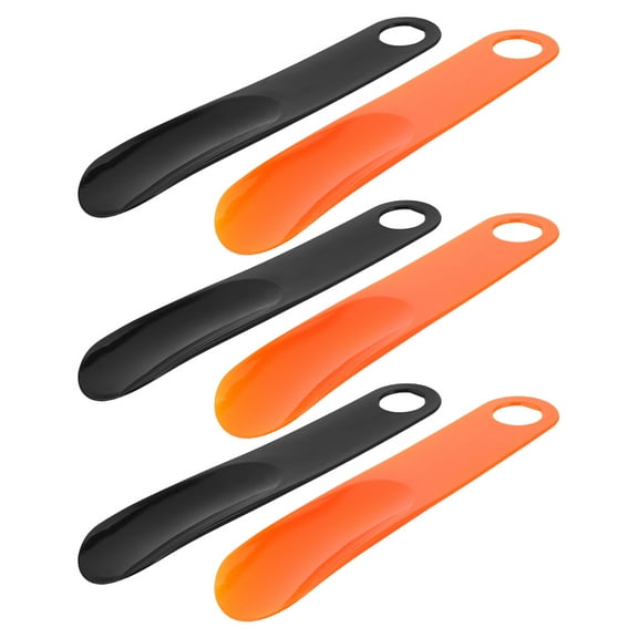 6Pcs Lightweight Plastic Shoe Horns Short Handle Travel Friendly Shoe Spoon