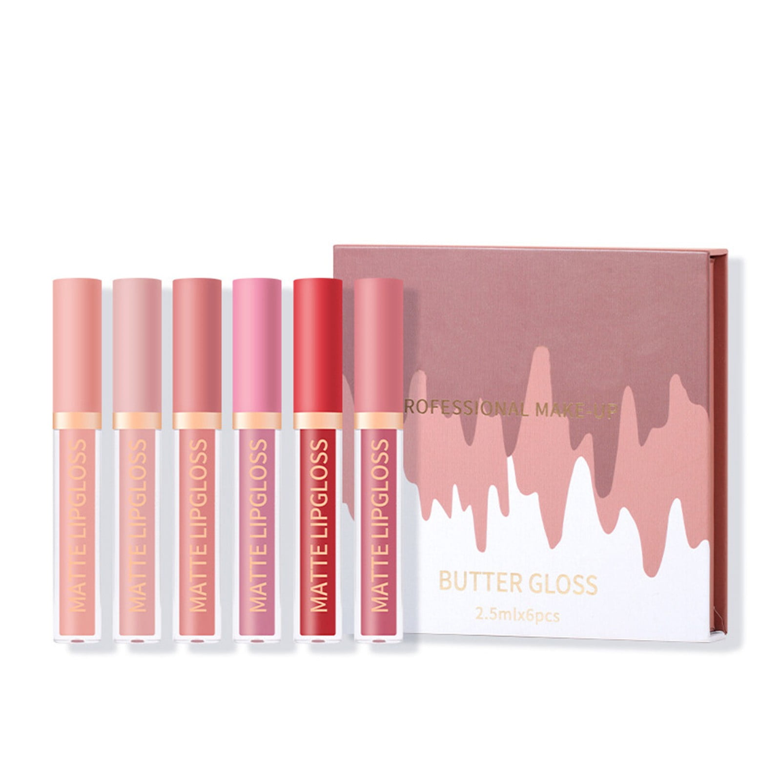6Pcs Lipstick Liquid Lipstick Lipgloss Set For Women Labiales Mates 24