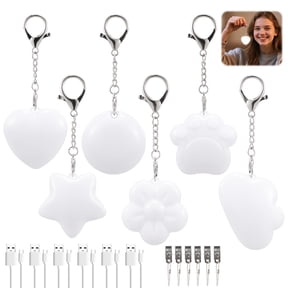 FVKRNYZ 6Pcs Love Wallet Tote Bag Touch Sensing Light, Purse Light with Touching Sensor Rechargeable Heart Bags Handbag Accessories for Women Gift