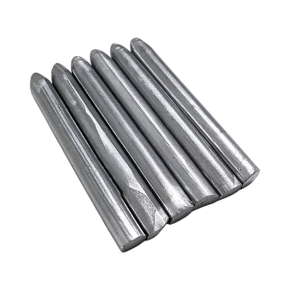 6Pcs Low Temperature Self-Flux Welding Rods Easy Melting Soldering Sticks Universal Repair Rod For Aluminum Steel Copper Brass Metal DIY Emergency Welding Projects(Silver-7.8cm)