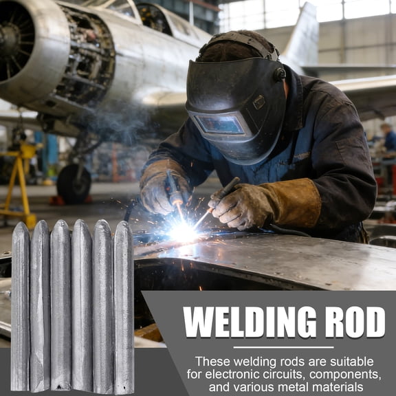 6Pcs Low Temperature Welding Rods, Flux Cored Solder Wire, Electrical Tools, Universal Soldering Rod for Aluminum Copper Iron Stainless Steel Repair