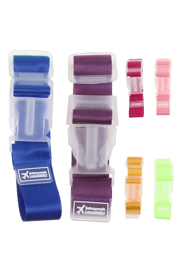 6Pcs Heavy Duty Backpack Straps Replacement Adjustable Buckle Straps Assorted Color