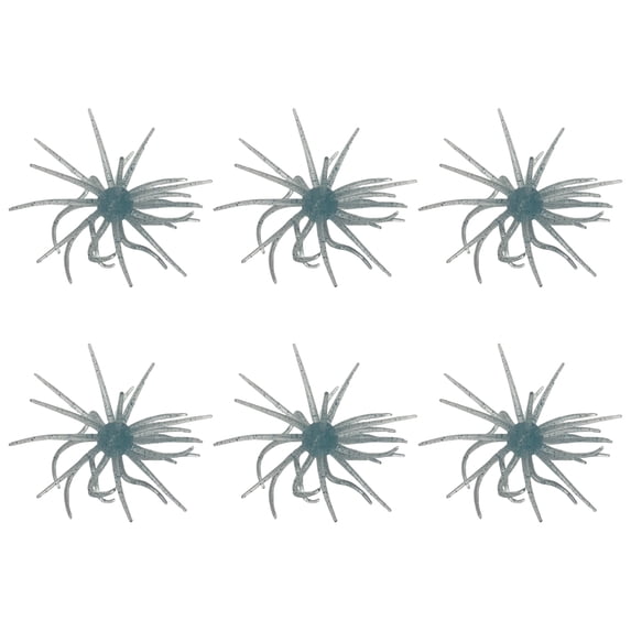 6Pcs Lure TPE Bionic Sea Urchin Artificial Soft Bait Floating Water Ball Worm Creature Baits for Bass Fishing Saltwater Tackle Gear, 4 Inch