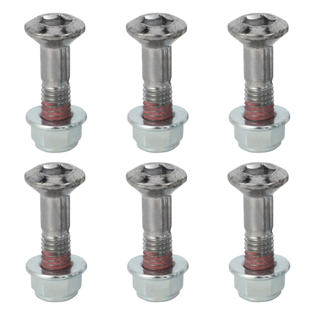 Rison Titanium M8 Sprocket Bolts & Lock Nuts Kit – 6PCS, Gold, For Dirt Bikes