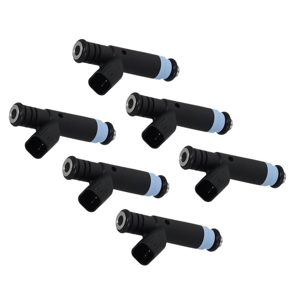 6Pcs MFI Fuel Injector Set for Jeep Grand Cherokee Wrangler Cherokee Dodge Ram Durango L6 4.0L V8 5.2L Gas, Replacement for FJ454 16521 800-1461N FI11333S 2204-510862