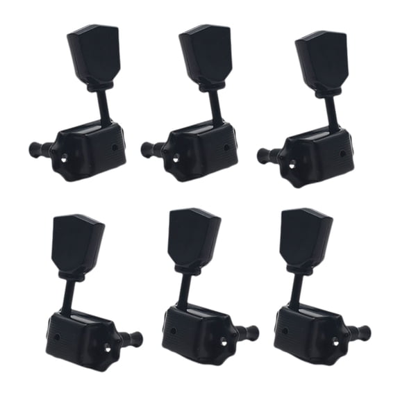 6Pcs Machines Head Knobs Replacement Semi Closed Tuning Pegs Keys Tuner Machines Head Knob Guitar Part Enduring
