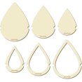 thumbnail image 1 of 6Pcs Macrame Cutting s Wooden Natrual Rustic Leaf Teardrop Cutting Template Boho Wood Water Drop Tassel Dream Catcher Wall Hanging Tool for DIY Crafts Making Home Weave Decor, 1 of 9