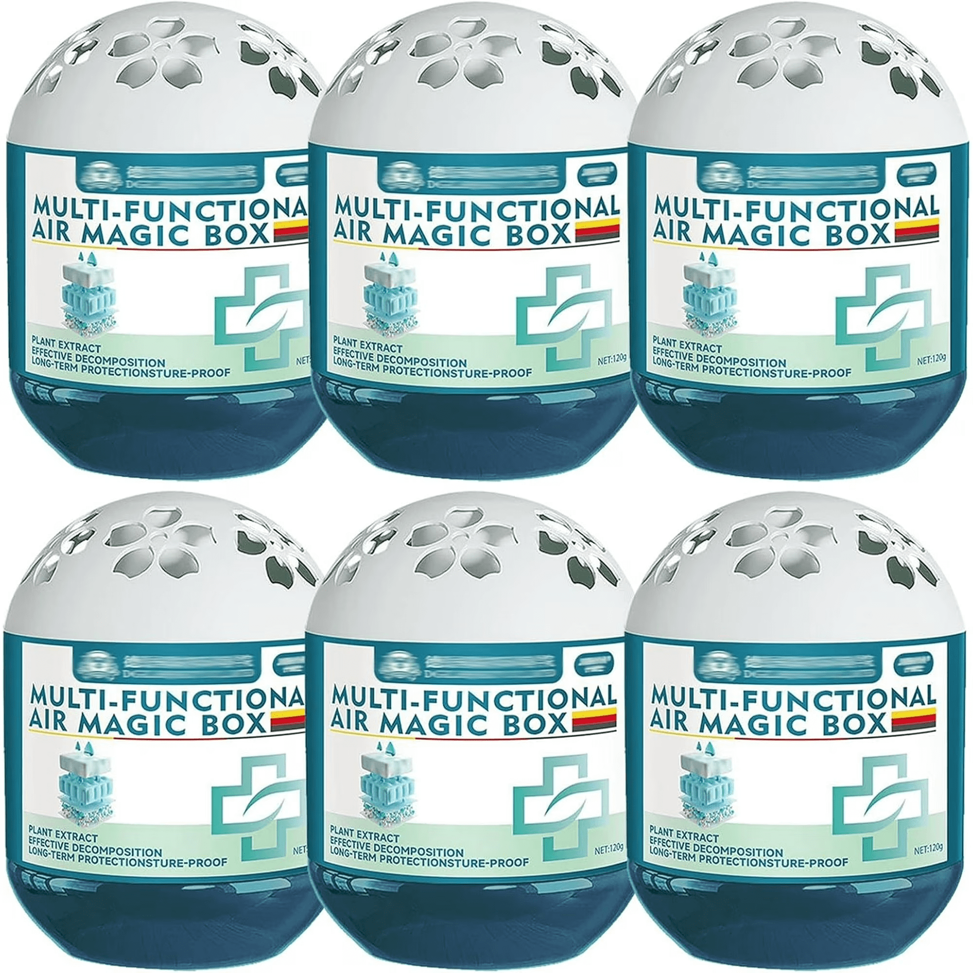 6Pcs Magic Box Dust Cleaner,Summercome Air Magic Box, 4.23oz Multi-Functional Indoor Air Dust Removal (6Pcs)
