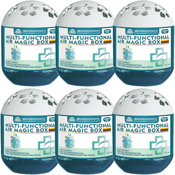 6Pcs Magic Box Dust Cleaner,Summercome Air Magic Box, 4.23oz Multi-Functional Indoor Air Dust Removal (6Pcs)