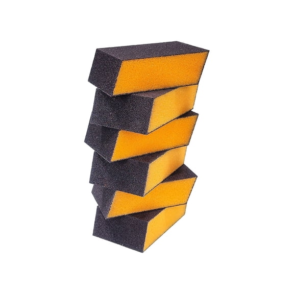 6Pcs Magic Cleaning Sponge, Emery Sponge for Kitchen Cleaning Multi-Purpose Scrub Sponge for Pots Pans Sink and Cookware, Long Lasting Carborundum Eraser,1x2x2.7 Inch