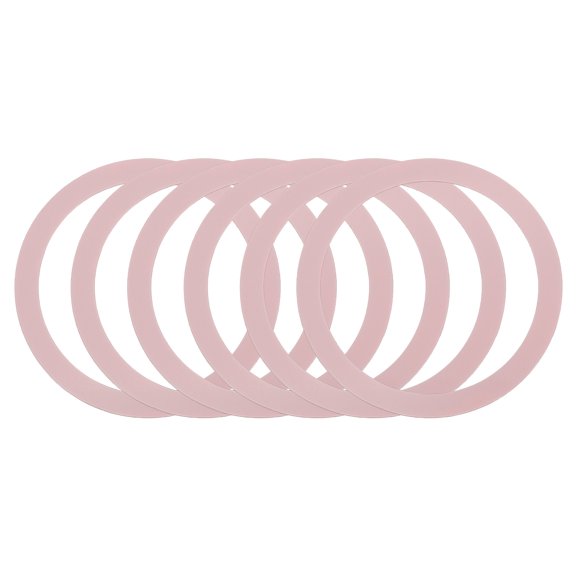 6Pcs Magnetic Adapter Ring, Magnetic Wireless Charger Conversion Kit, Rose Gold