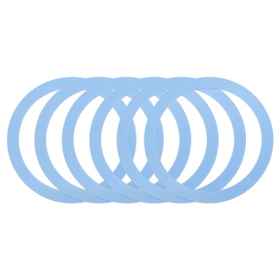 6Pcs Magnetic Adapter Ring, Magnetic Wireless Charger Conversion Kit, Sky Blue