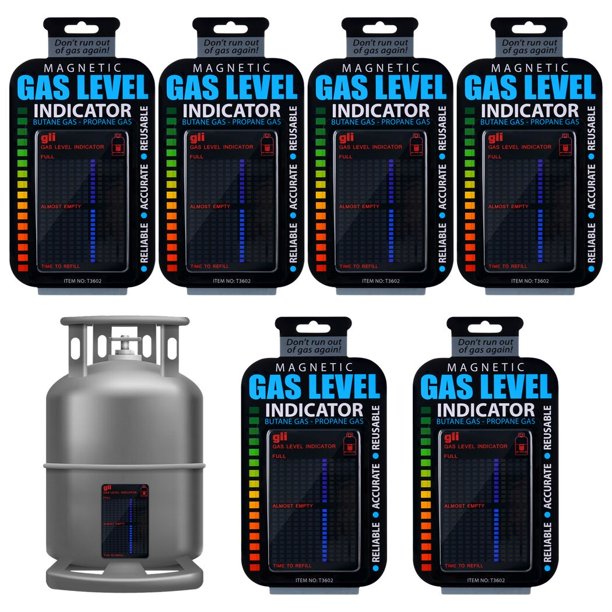 6Pcs Gas Level Indicators, Reusable Propane Fuel Level