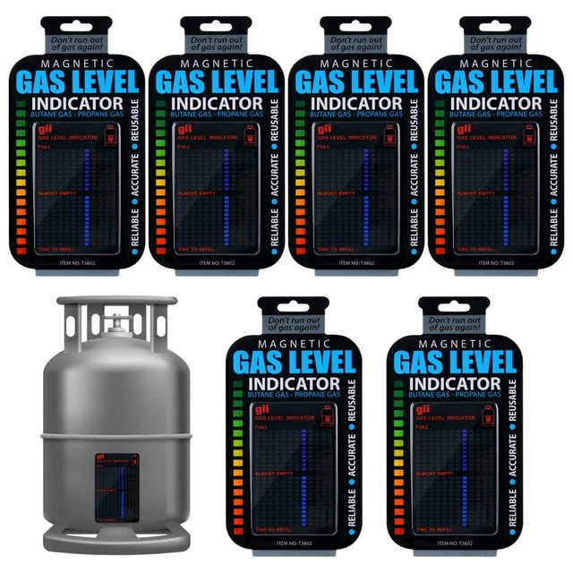 6Pcs Gas Level Indicators, Reusable Propane Fuel Level