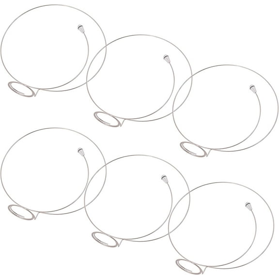 6Pcs Magnifier Loupe Holder Steel Magnifying Glass Holder Eyeglass Accessories Jewellers Loupe Band Eye Loupes Headband Loupe Holder Gray