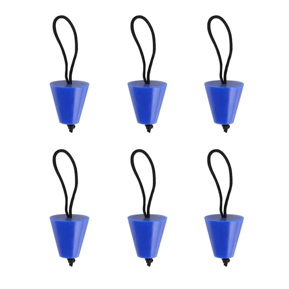 6Pcs Marine Scupper Stoppers Scupper Plugs Bungs for Kayak Canoe Boats Drain Holes, Thread Drain Plug