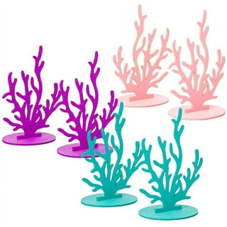 12pcs Under the Sea Theme Table Felt Decorations with 12 Felt Bases DIY  Party Felt Decorations Durable Ocean Table Centerpiece Ornament for Baby