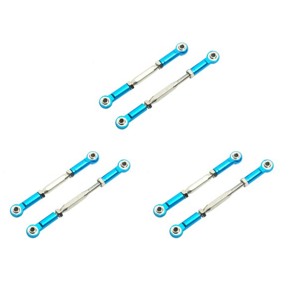 6Pcs Metal Adjustable Steering Linkage Servo Link Pull Rod for Slash 5807 HQ727 1/10 RC Car Upgraded Parts,2