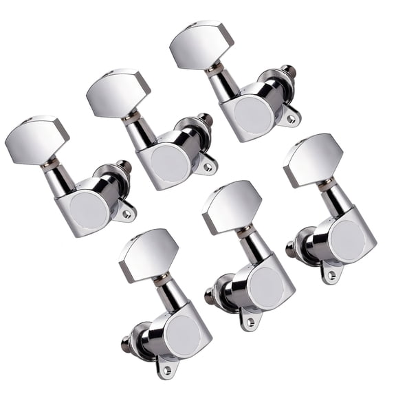 6Pcs Metal Guitar Tunings Pegs Machine Head String Tuners Tunings Key Replacement Acoustics Guitar Tuner Enduring