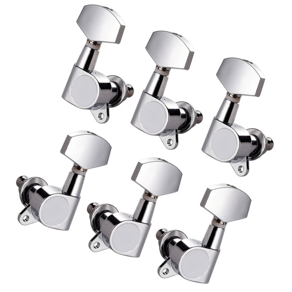 6Pcs Locking Guitar String Tunings Pegs Zincs Alloy Machine Head Tuners Tunings Key for Electric Acoustics Guitar