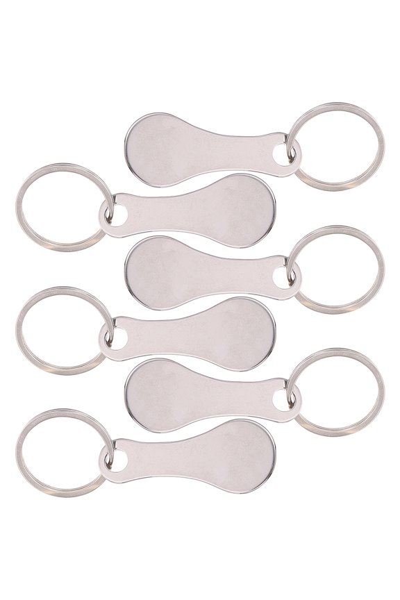 6Pcs Metal Trolley Tokens Convenient Trolley Tokens Hanging Trolley Tokens Small Trolley Tokens