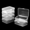 thumbnail image 1 of 6Pcs Mini Containers with Lids Small Bead Organizer Box 2.44x3.39 Inch Clear Plastic Transparent Rectangle Storage Container for Crafts Accessories, 1 of 8