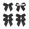thumbnail image 1 of 6Pcs Mini Grosgrain Ribbon Bow 2" Self Adhesive Flower Bows Black, 1 of 7