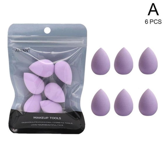 6Pcs Mini Sponge Beauty Set Gourd Water Drop Makeup Cosmetic Powder Egg ж] хσ хд T0X5