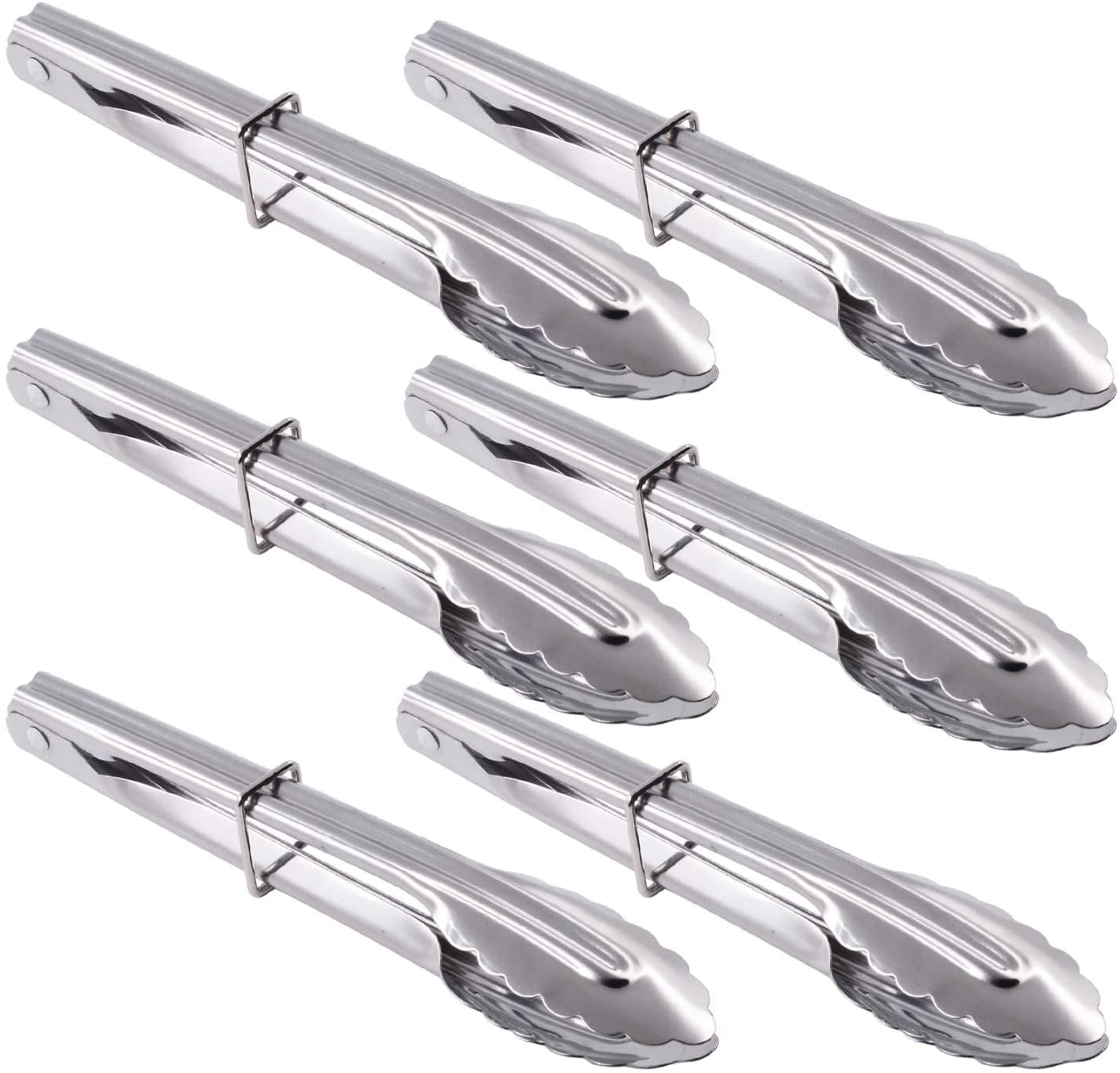 12 Pieces Sugar Tongs Ice Tongs Stainless Steel Mini Serving Tongs  Appetizers Tongs Small Kitchen Tongs For Tea Party Coffee Bar Kitchen  (Silver, 4.3 Inch) 