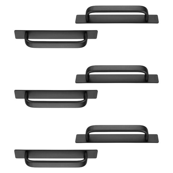 6Pcs Modern Cupboard Handles 147mm Width Easy Grip Strong Adhesive Cupboard Handles Simple Installs for Kitchen Furnitur