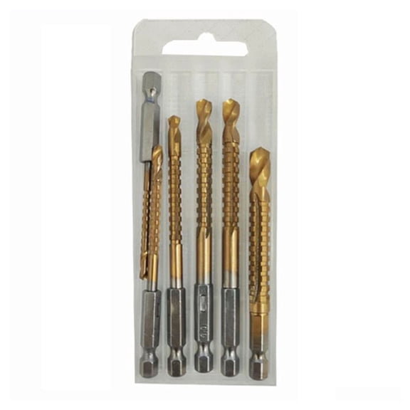 6Pcs Multifunction Drill Bits for Wood Hex Shank Drill Bit Auger Punch Hole Saw