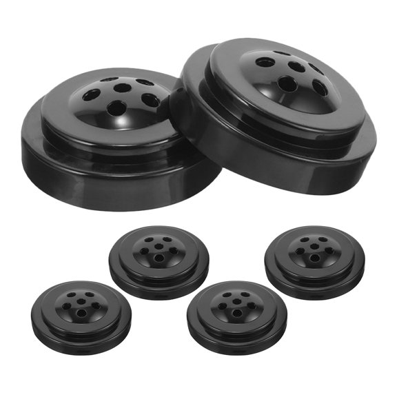 6Pcs Multifunctional Black Small Flag Holder Stands for Meetings Sports Events Home Use