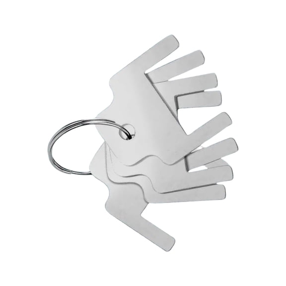 6Pcs Multifunctional Restroom Dispenser Key with Stainless Steel Keyring