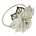 6Pcs Napkin Rings 3D Flower Serviette Buckle Napkin Holder For Wedding