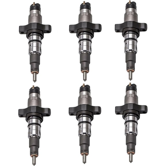 6Pcs New Common Rail Injector Compatible with Cummins QSB 5.9L Diesel Engine 5263317 5254682 3968846