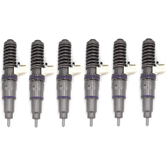 6Pcs New Fuel Injector Compatible with Volvo D13 D16 Engine Excavator 21244717