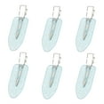 thumbnail image 1 of 6Pcs No Bend Hair Clip Makeup Pin Curl Clips No Crease Hair Clip for Hairstyle Bangs Waves Styling Hair Salon (Glitter Blue), 1 of 3