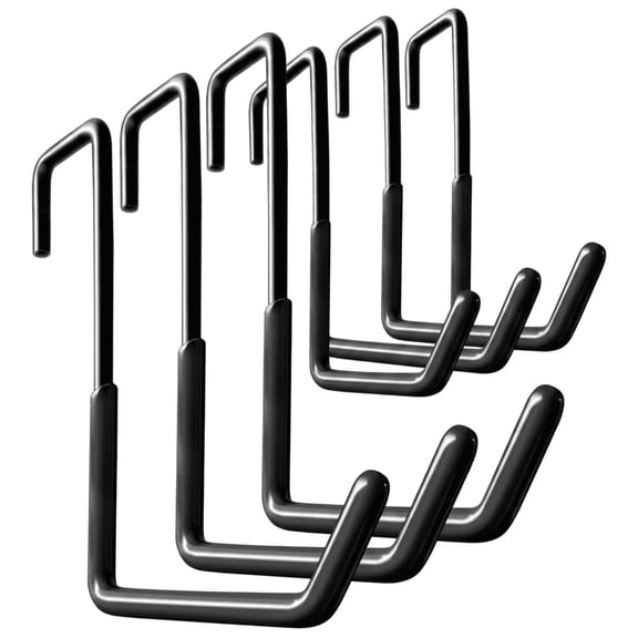 6Pcs Non-Slip Coated Garage S Rafter Hooks, Heavy Duty Storage Hangers for Bike Ladder Rope & Equipment Organizing