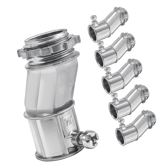 6Pcs Offset Connectors Conduit Fittings Zincs Alloy Conduit Screw Connector for Electrical Junctions Box