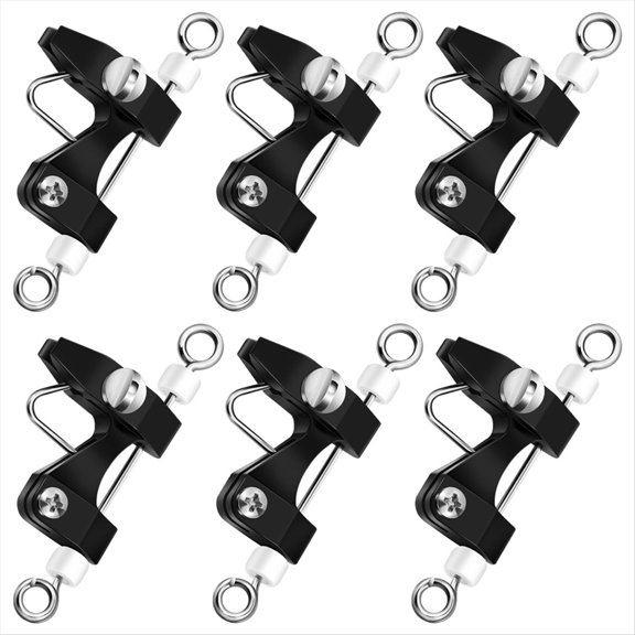 6Pcs Outrigger Release Clips Downrigger Release Clips with Adjustable Tension Planer Board Clips Downrigger Fishing Kite