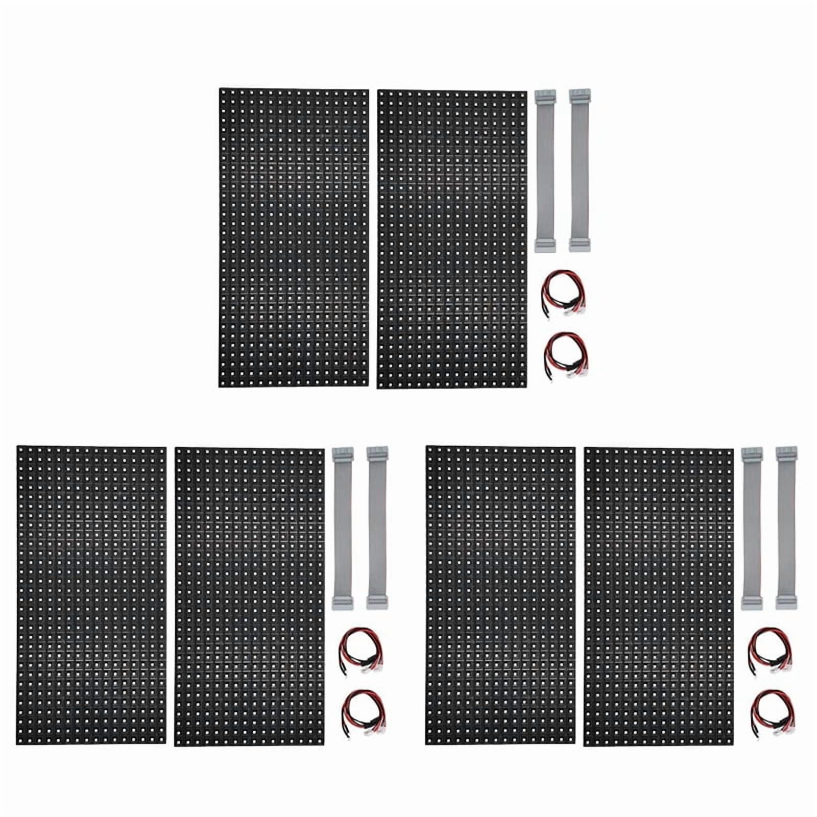 6Pcs P10 Full Color Outdoor LED Module HUB75 SMD3535 32x16 Pixels LED ...