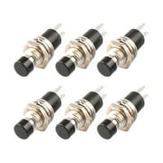 6Pcs PBS-110 7mm Round Button Momentary Self-resetting Push Button Switch