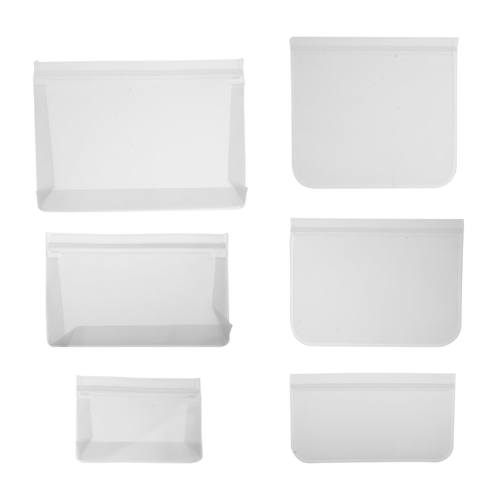 6Pcs PEVA Food Storage Bags Sealing Fruit Freshkeeping Pouchs