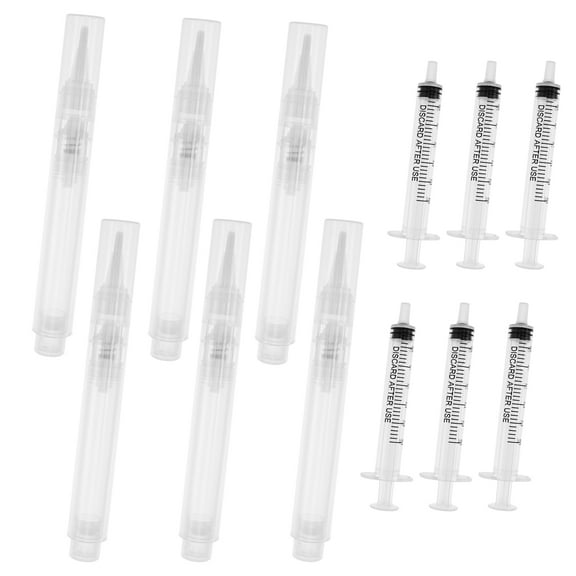 6Pcs PP Plastic Touch up Paint Pen With Spring Pen Cap Reusable Soft Bristles Fillable Paint Pen Versatile Compact Wall Repair Paint Pen for Furniture Wood Floor Window