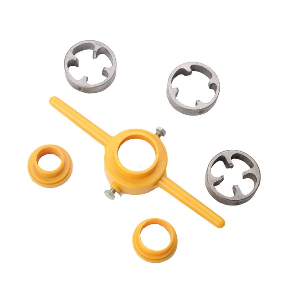 6Pcs PVC Thread Maker Tool Pipe Threader Plumbing Tool Kit Plastic Pipe